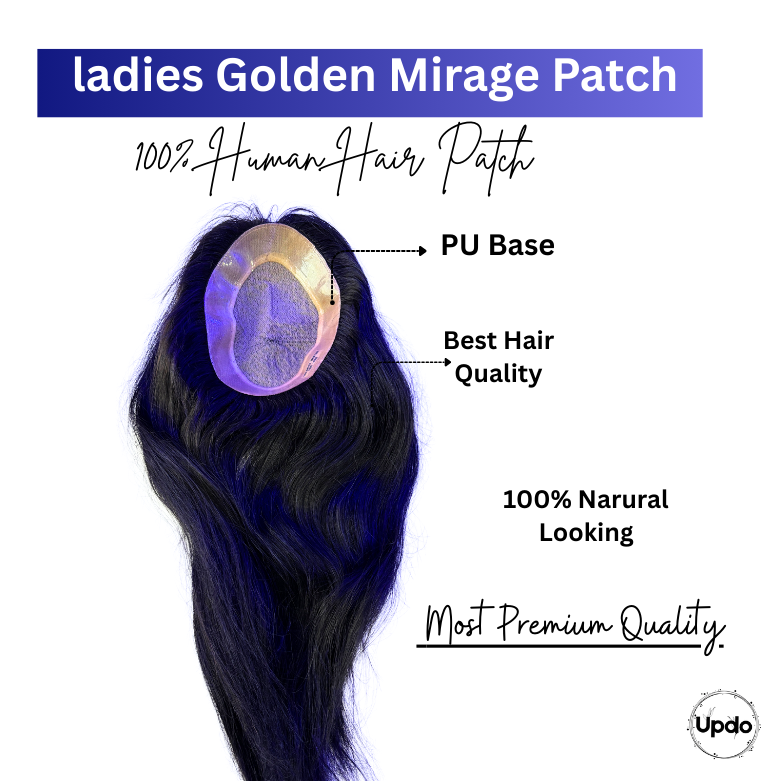 Ladies Golden Mirage Hair Patch - Most Premium Quality